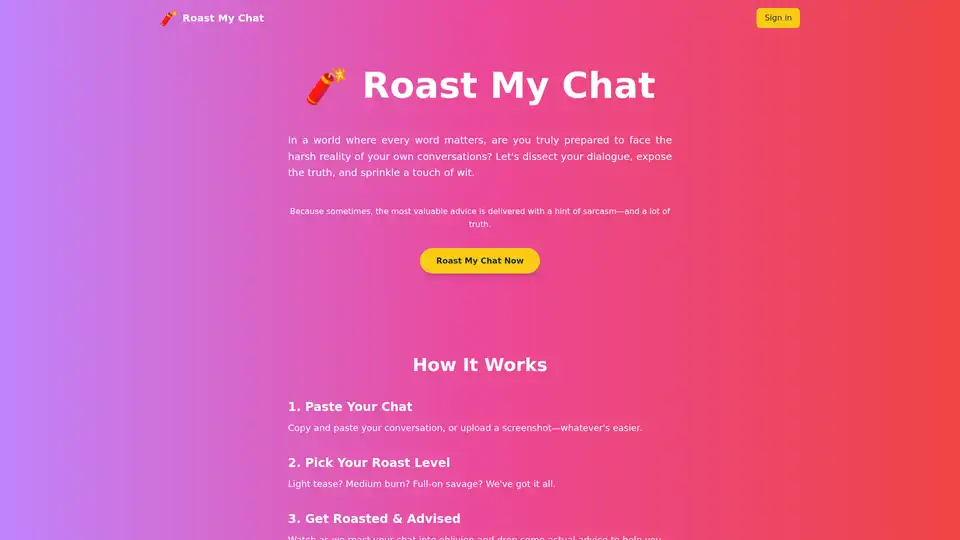 Roast My Chat
