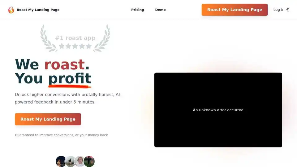 Roast My Landing Page