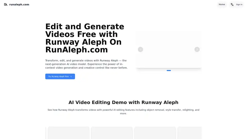 Runway Aleph
