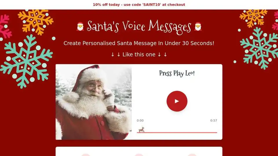 Santa's Voice Messages