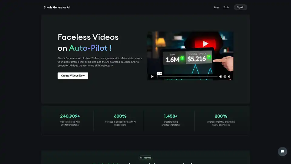 Shorts Generator AI