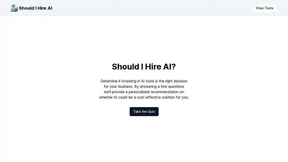 Should I Hire AI