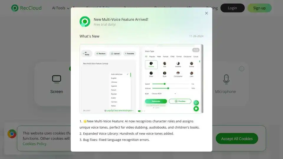 RecCloud Online Screen Recorder