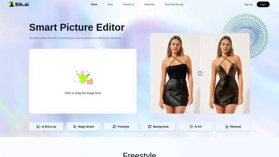 Sih.Ai-Free Ai image redrawing service