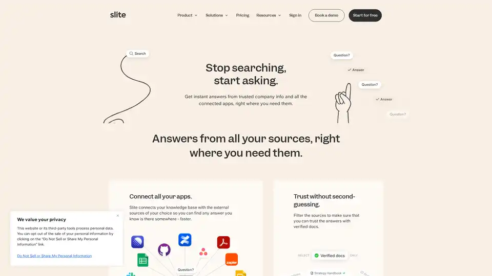 Ask by Slite
