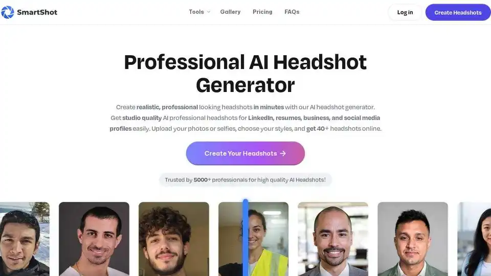 SmartShot AI Headshot Generator