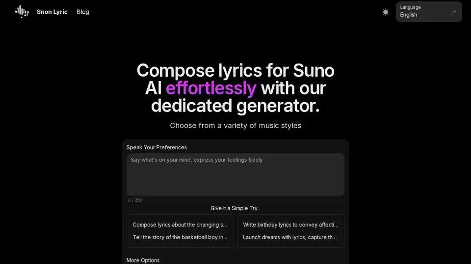 Sono Lyric