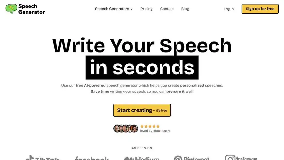 AI Speech Generator