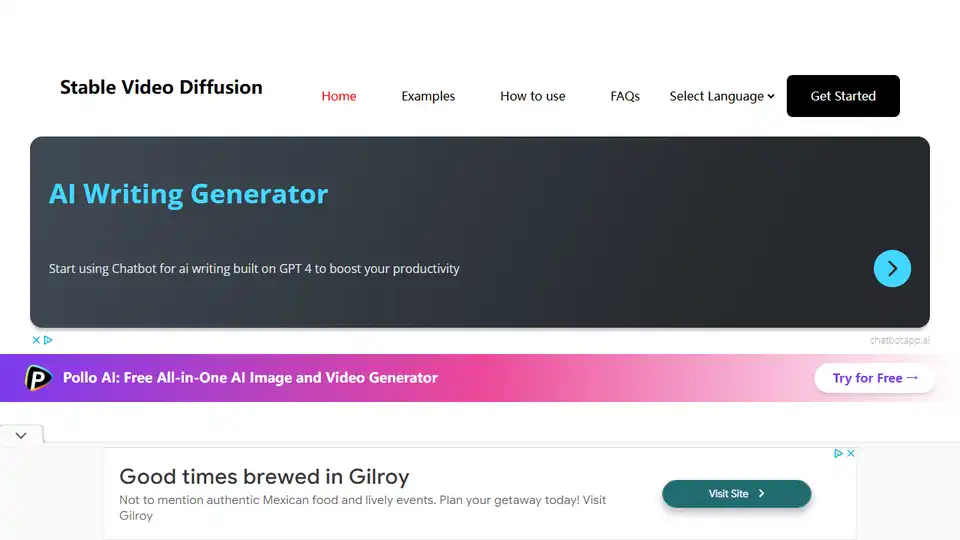 Stable Video Diffusion