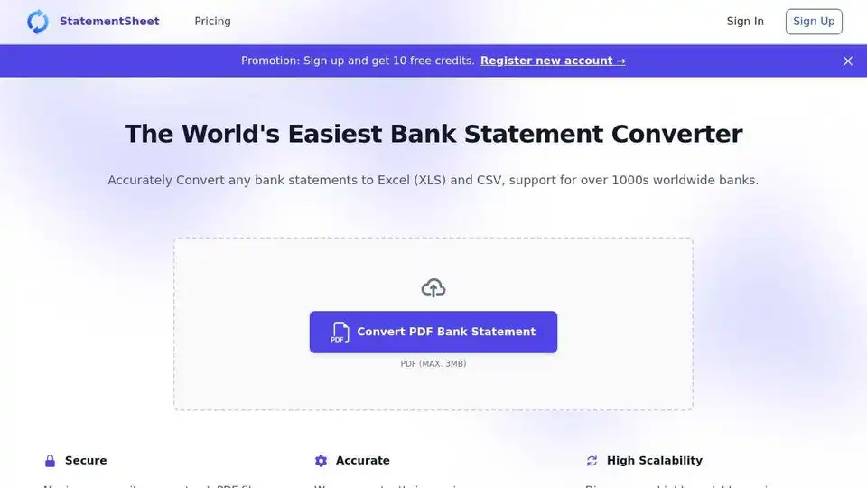 StatementSheet