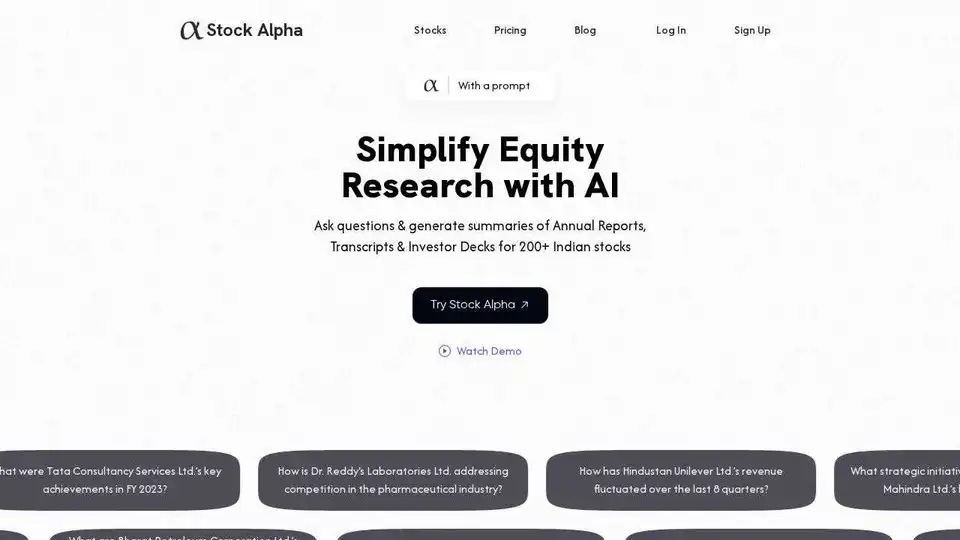Stock Alpha