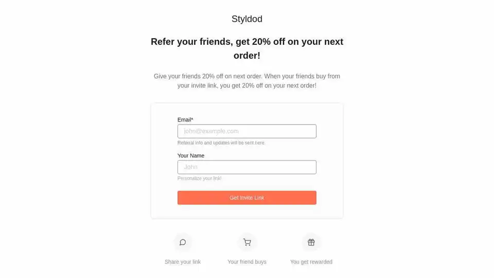 Styldod Referral Program