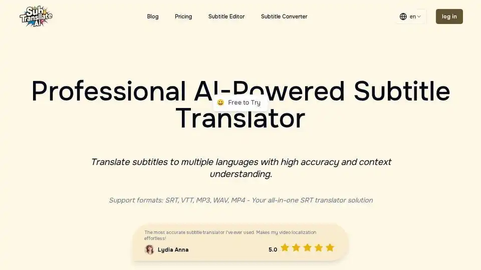 Srt Translator