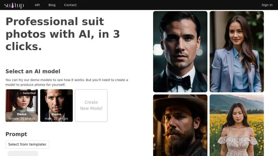 Suit Up - AI Suit Photo Shooting