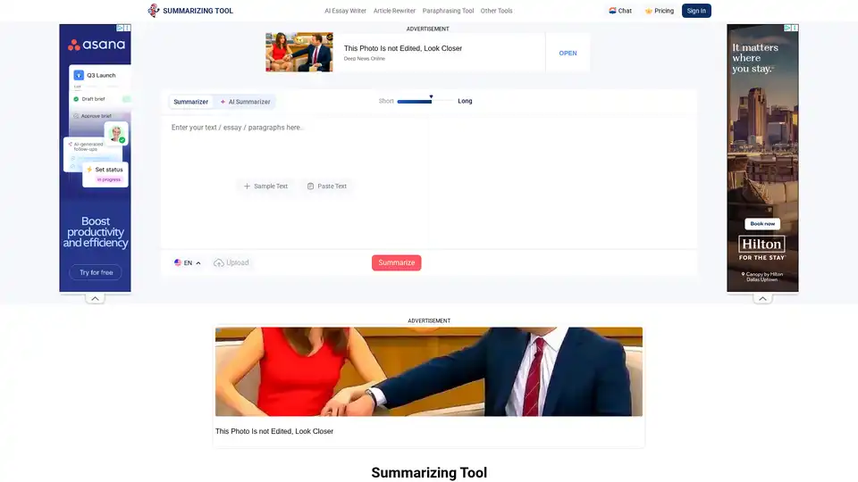 Summarizing Tool