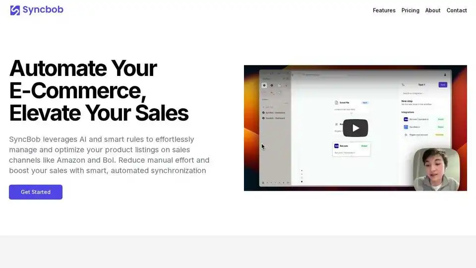 Automate e-commerce product data management across webshops and marketplaces with SyncBob, leveraging AI to maximize sales.