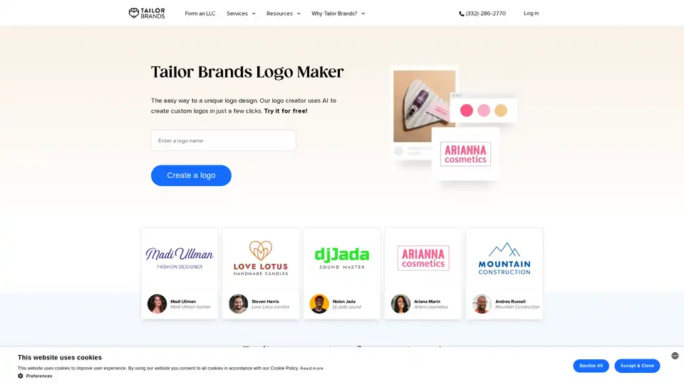 Tailor Brands Logo Maker