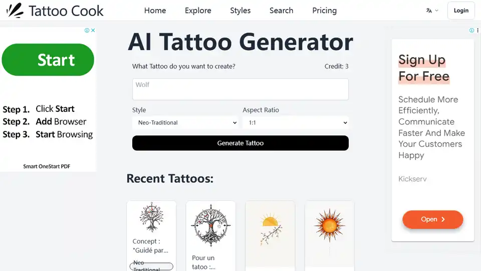 AI Tattoo Generator