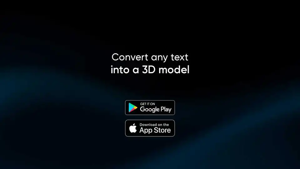 Text to 3D model