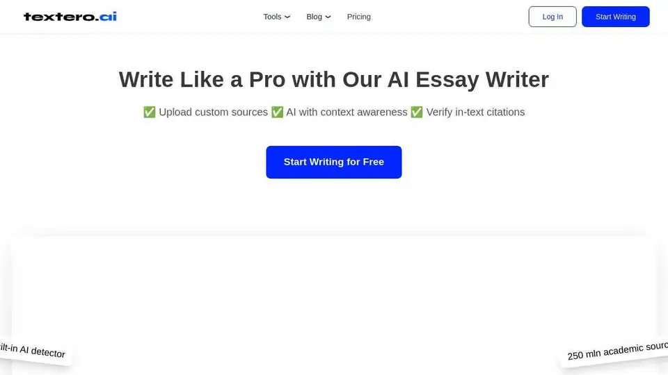 Textero AI Essay Writer