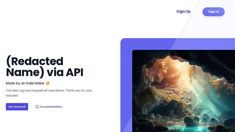 (Redacted Name) API by The Next Leg