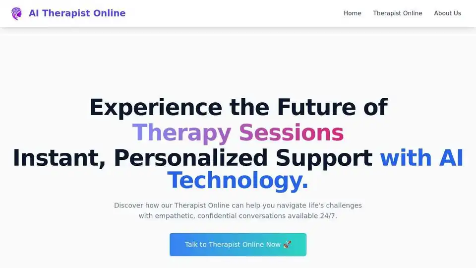 AI-Powered Online Therapy