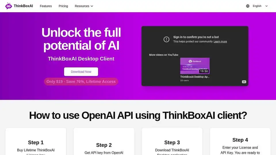 ThinkBoxAI Desktop Client