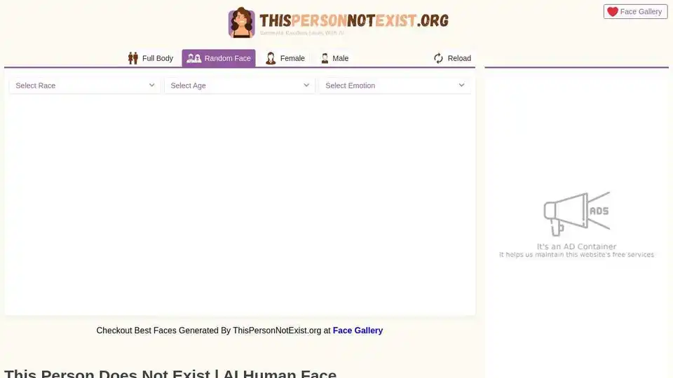 This Person Does Not Exist | AI Human Face