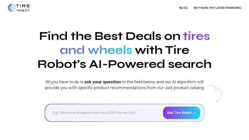 Tire Robot AI Deal Finder