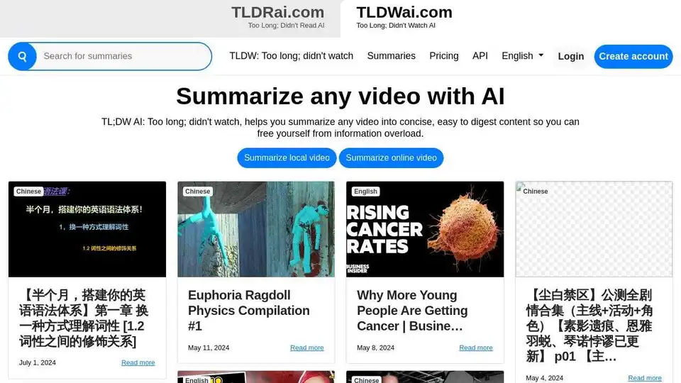 TL;DW AI