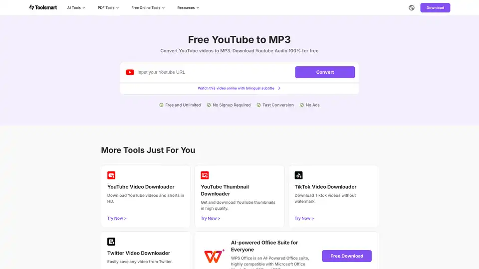 Free YouTube to MP3 Converter