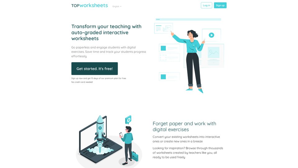 Interactive Worksheets and Online Exercises Creator | TopWorksheets