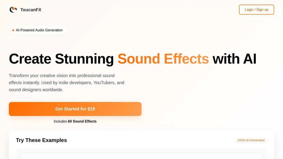 AI sound effect generator