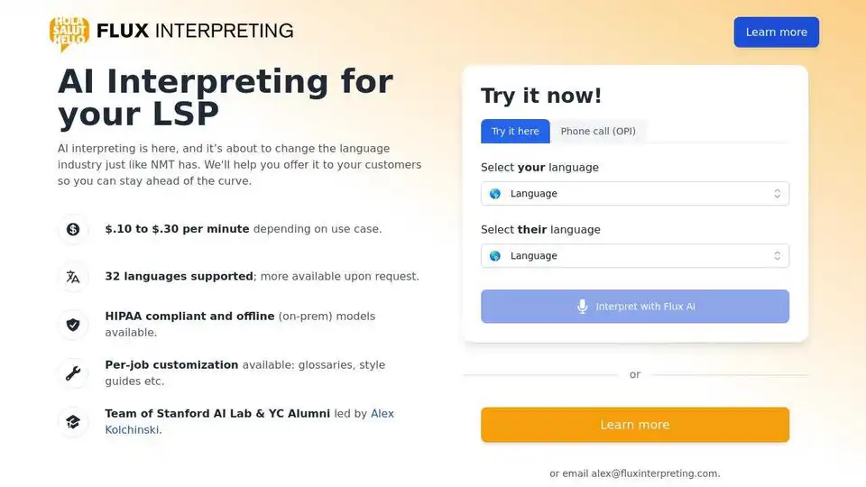 Flux Interpreting