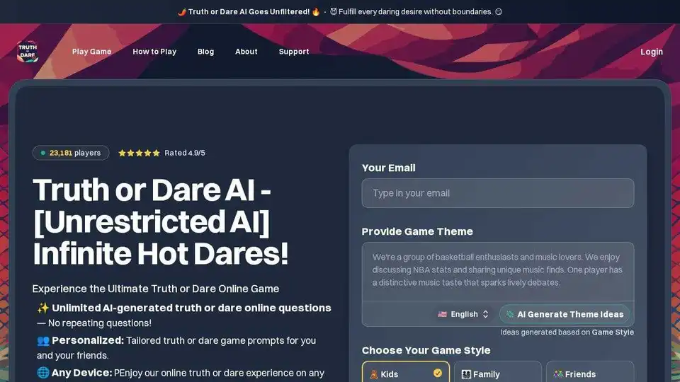 Truth or Dare AI