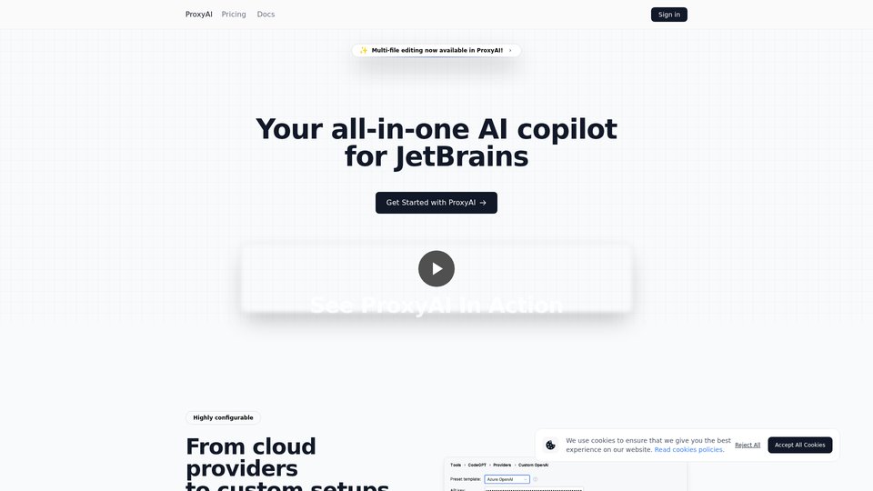 ProxyAI: AI Copilot for JetBrains - Code Completion & Editing