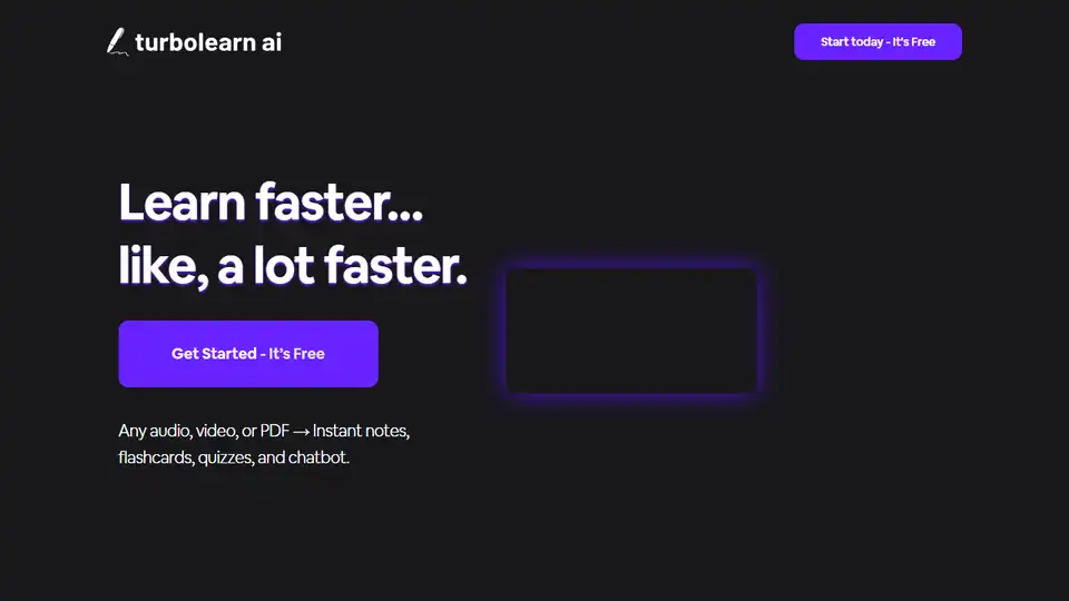 TurboLearn AI generates notes, flashcards, and quizzes from lectures, enhancing learning efficiency and retention. Trusted by 2M+ learners.