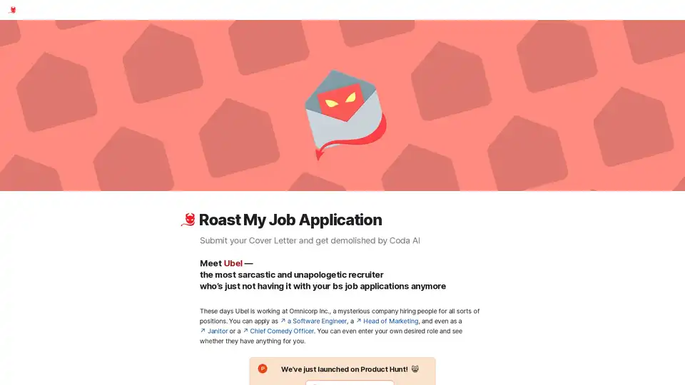 Roast My Job Application