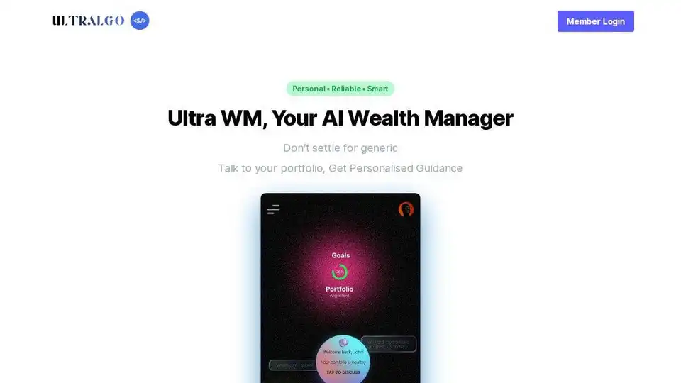 Ultralgo AI Wealth Manager
