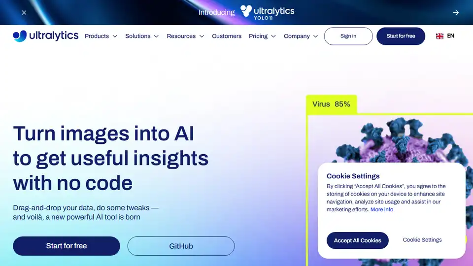 Ultralytics' mission is to empower people and companies to unleash the positive potential of AI. Bring your models to life with our vision AI tools.