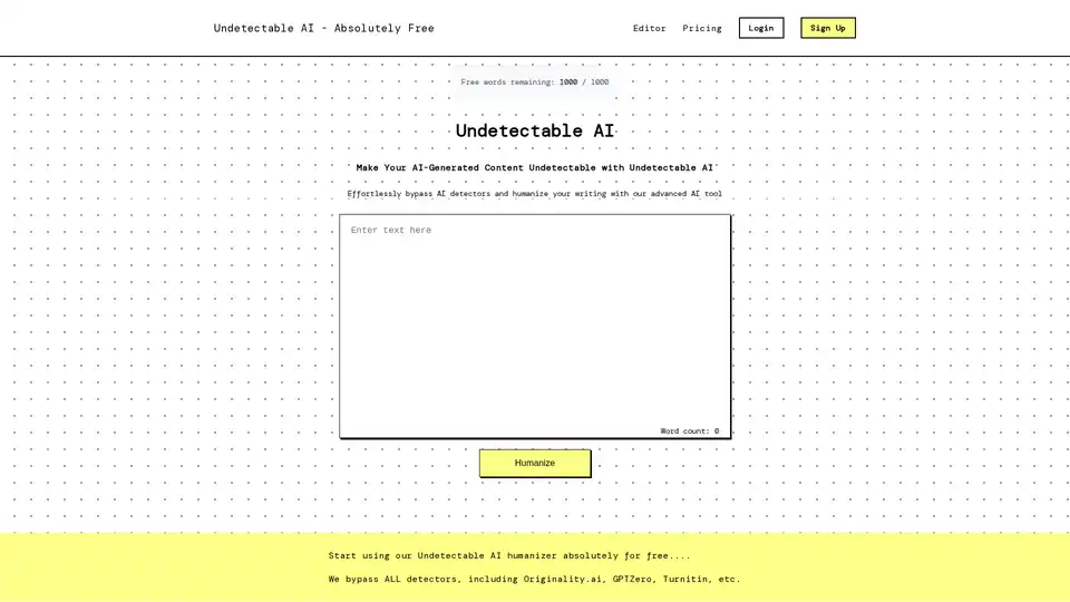 Undetectable AI