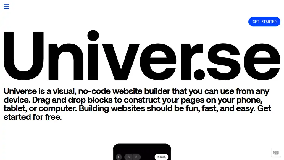 Universe Website Builder
