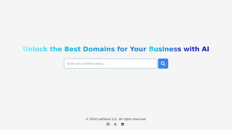 AI-Powered Domain Name Generation