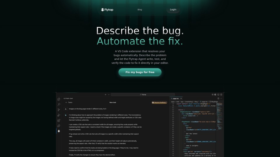 Flytrap: AI-Powered Bug Fixer for JavaScript & TypeScript