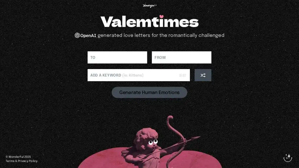 Valentine Generator powered by OpenAI - Valemtimes