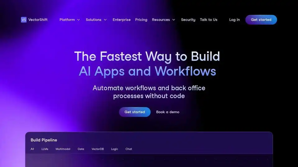 VectorShift is the ultimate solution for creating AI-driven platforms, automating workflows with no-code and code SDK.