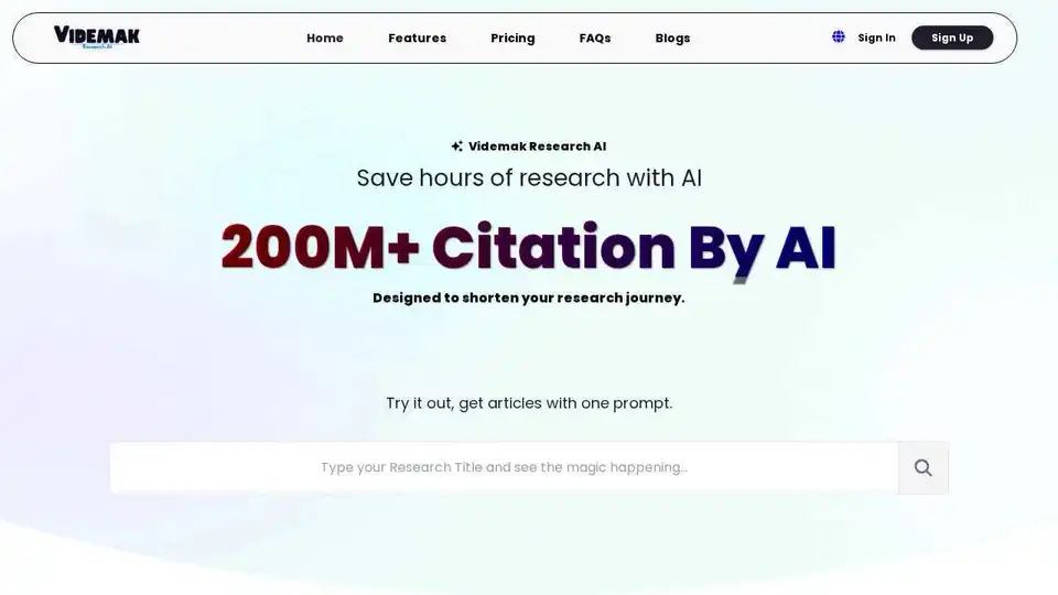 Videmak Research AI