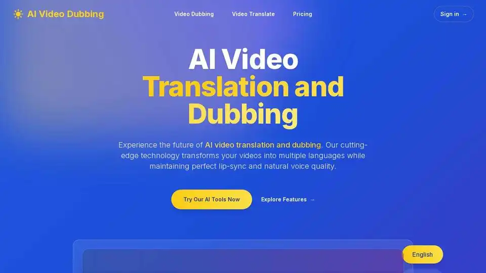 AI Video Translation and Dubbing