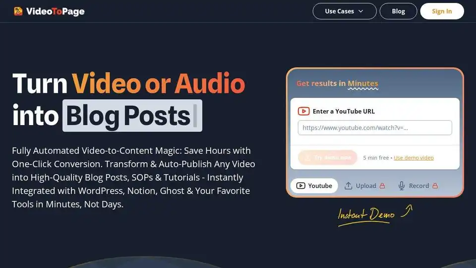 VideoToPage