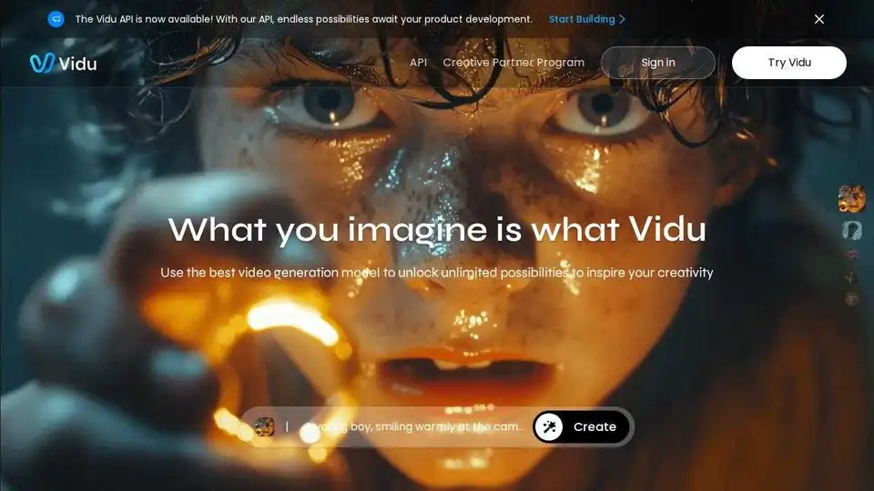 Vidu is an AI model for quickly generating high-quality videos from text and images. Make AI videos for free.